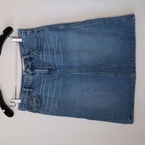 Gap Jeans Denim Midi Skirt w/ Pockets Size 6